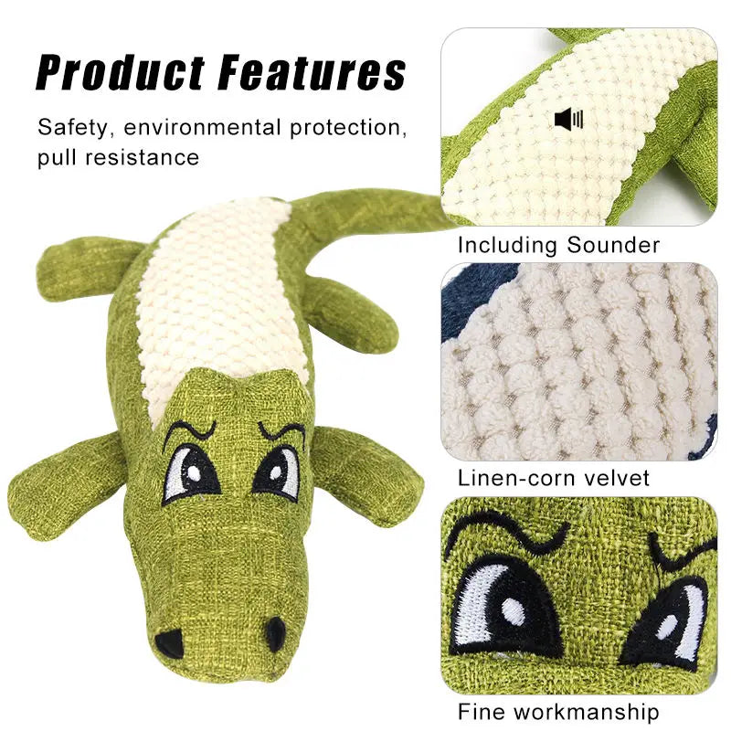 Chompy Fun Alligator Toy - Plush & Squeaky Dog Toy