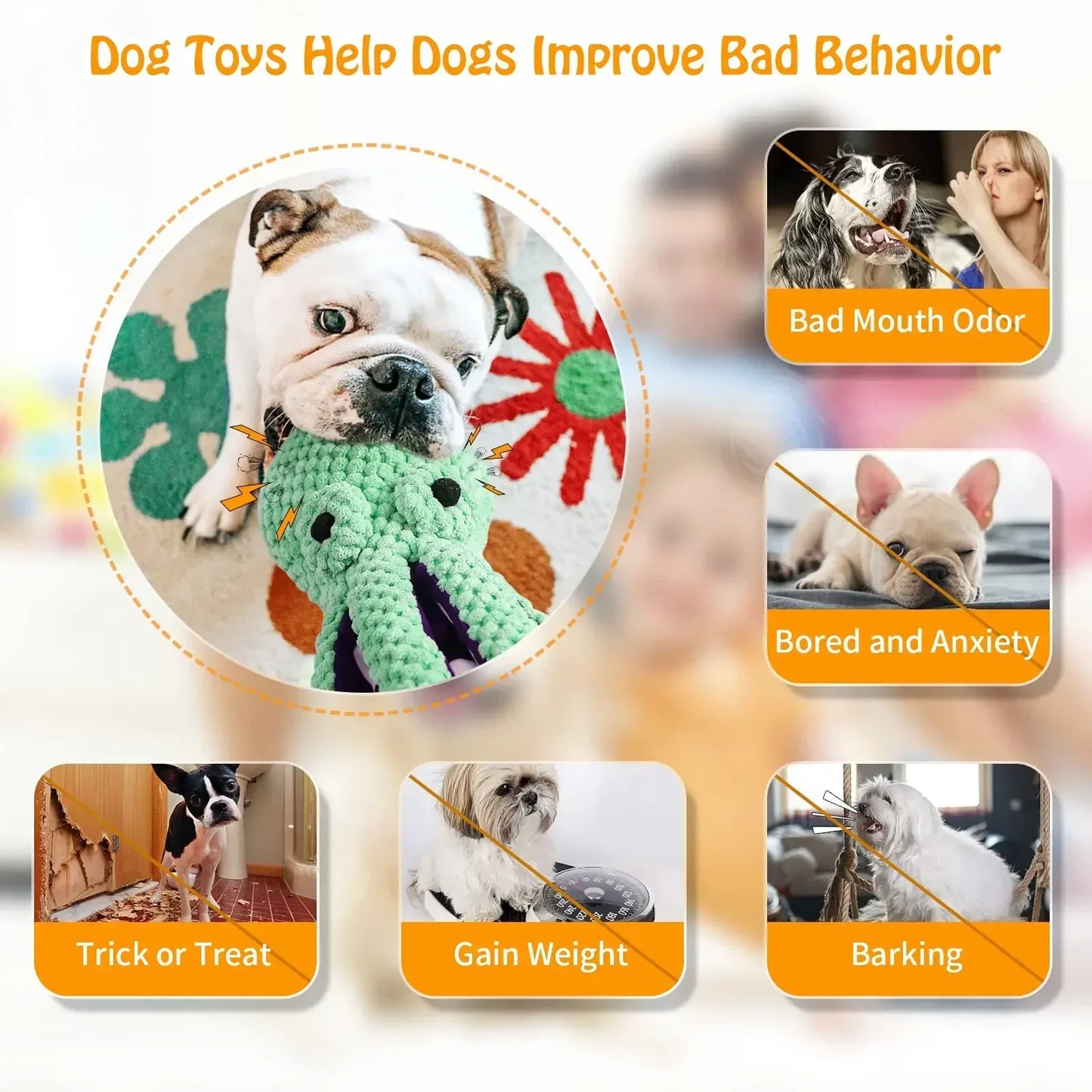 Octopus Buddy Pet Chew Toy