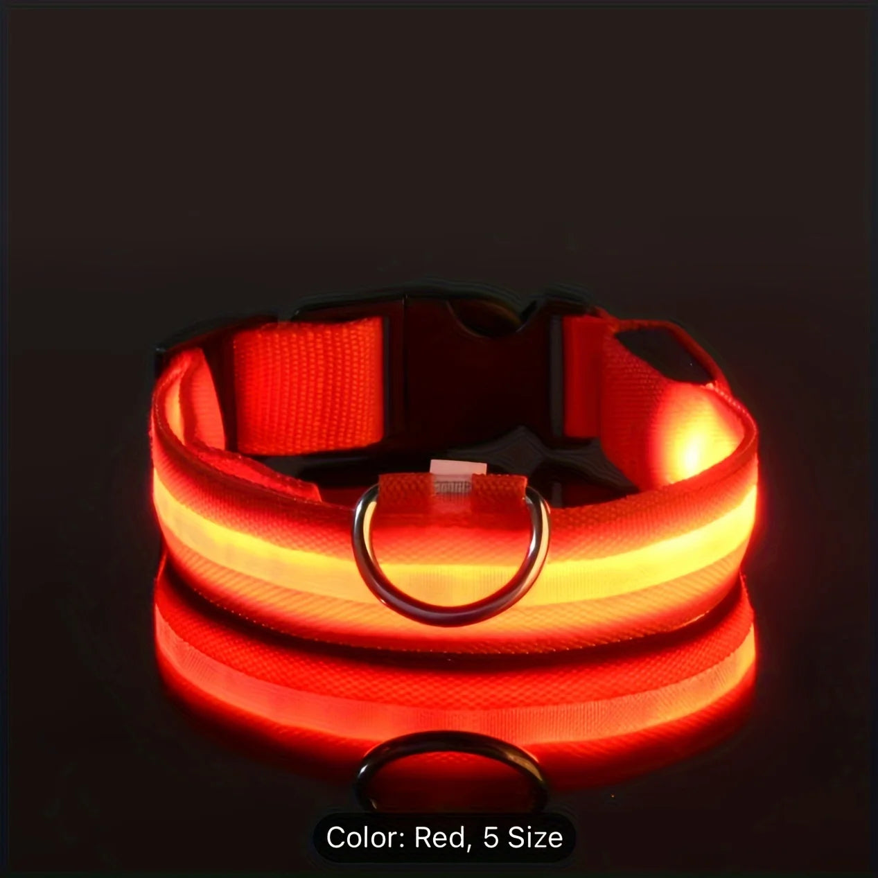 Safe Night Light Dog Collar
