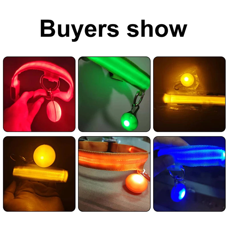 LED Dog Collar - Adjustable, Waterproof, Night Safety Light