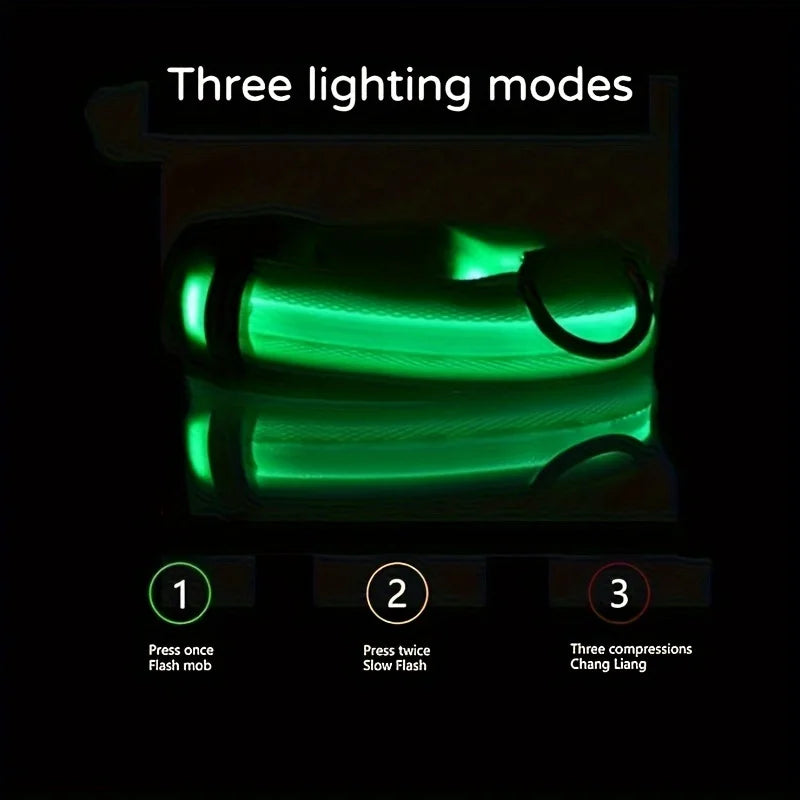 Safe Night Light Dog Collar
