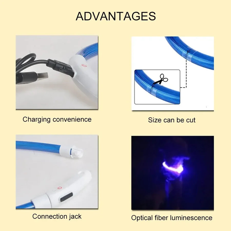 GlowSafe LED Pet Collar