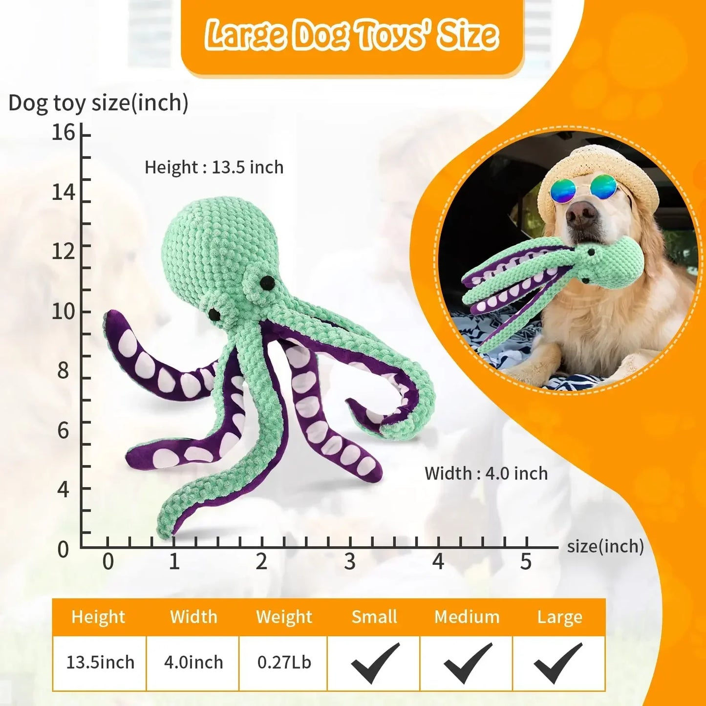 Octopus Buddy Pet Chew Toy