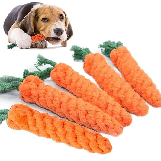 Carrot Chew Toy - Rope Dog Toy for Fun & Play