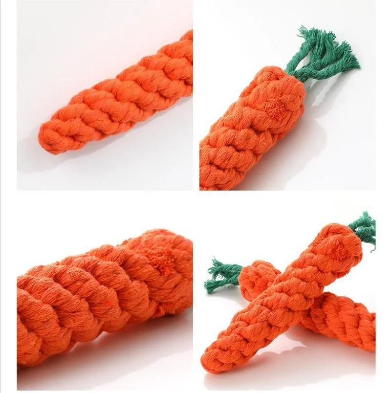 Carrot Chew Toy - Rope Dog Toy for Fun & Play